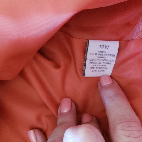 Dressbarn Orange Jacket Blazer ECU - Picture 4 of 7